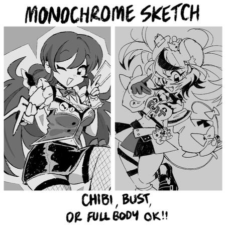 monochrome sketch monochrome sketch